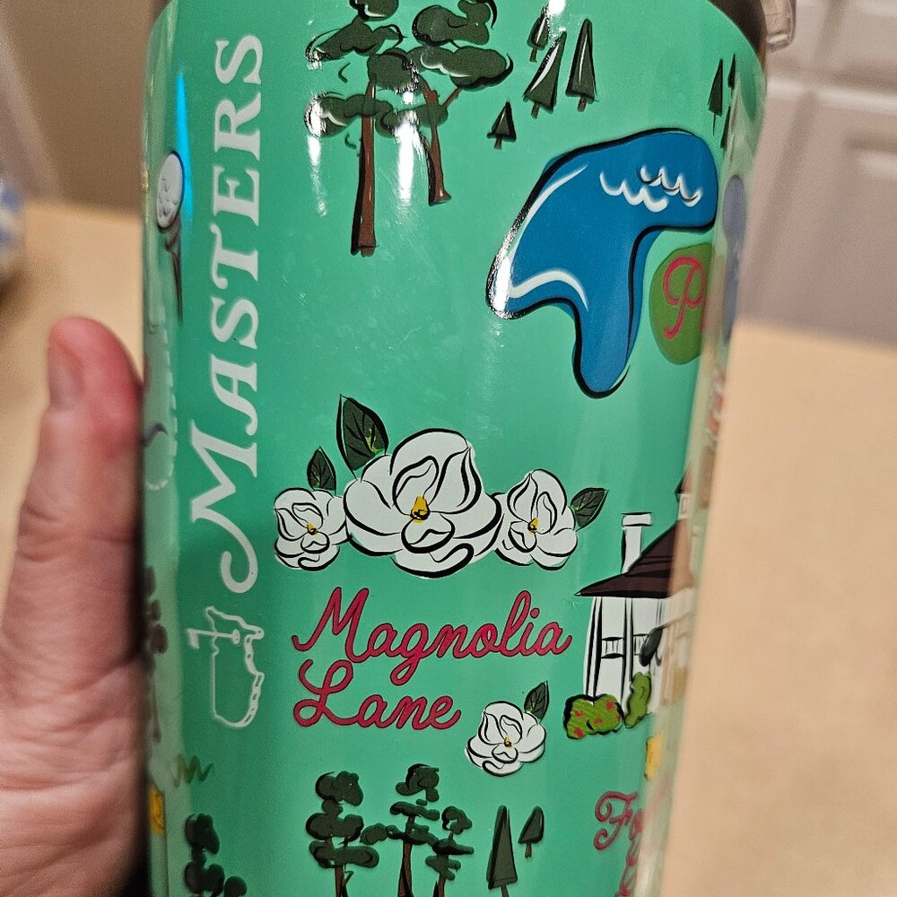 RARE MASTERS AUGUSTA NATIONAL 2019 COLLECTIBLE CORKCICLE HOLES TUMBLER WOODS - Picture 8 of 16